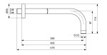 IDEAL STANDARD - ALU+ Sprchové rameno, 40 cm, rosé B9445RO