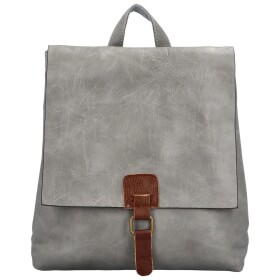 Stylový dámský kabelko-batoh Friditt, šedá