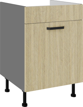 Spodní skříňka pod dřez Scandi 60 ZL 1S BB - Premium Box