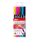 APLI Štětcové fixy BRUSH DUO sada, barev