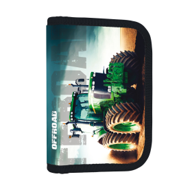 Školní penál 1-patrový prázdný KARTON P+P, 2 chlopně - Traktor