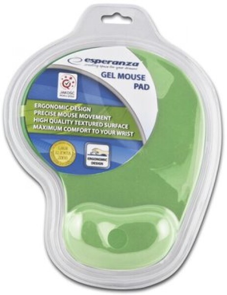 Esperanza EA137G zelená / gelová podložka pod myš / 230 x 190 x 20 mm / blistr (EA137G)