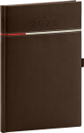 Týdenní diář 2026 NOTIQUE A5 - Tomy hnědo-červený, 15 x 21 cm