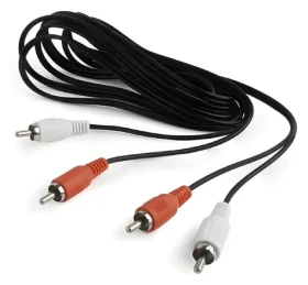 Gembird audio kabel 2x CINCH - 2x CINCH černá / Audio kabel / 1,8 m (CCA-2R2R-6)