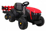 Mamido Dětský elektrický traktor Farmer s vlečkou a lopatou červený