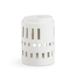 KÄHLER Lucerna domeček Urbania Little tower 11,5 cm, bílá barva, keramika