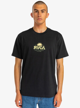 RVCA TYPE SET black pánské tričko krátkým rukávem