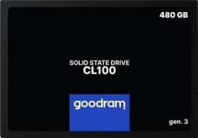 GOODRAM CL100 Gen. 3 480GB / 2.5 / SATA III / 3D-NAND TLC / R: 540MBs / W: 460MBs (SSDPR-CL100-480-G3)