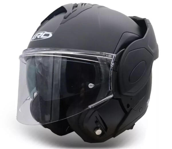 Překlápěcí helma Xrc Fronter black matt - S / černá