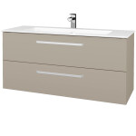 Dřevojas - Umyvadlová skříňka GIO SZZ2 120 - M05 Béžová mat / Úchytka T01 / M05 Béžová mat 406387A