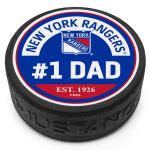 Mustang Puk New York Rangers NHL #1 Dad Textured Puck