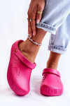 Dámské světlé pantofle Big Star II275007 fuchsie 36