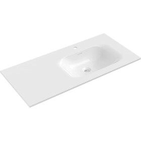 MEXEN - Vela umyvadlo zapuštěné do desky pravá 101 x 46,5, bílá mat 25231001P