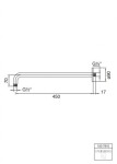 STEINBERG - 100 Sprchové rameno, 45 cm, bílá 100 7910 W