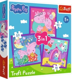 TREFL Puzzle Prasátko Peppa: Zvyky 3v1