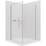 CERANO - Sprchový kout Porte L/P - 8 mm - chrom, transparentní sklo - 90x80x195 - otočný CER-413528