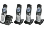 Rozbaleno - Panasonic KX-TG6824GB +3 sluchátka/Bezdrátový analogový telefon /DECT/ 1.8" displej/tel. seznam 100 záznamů / rozbaleno (KX-TG6824GB.rozbaleno)