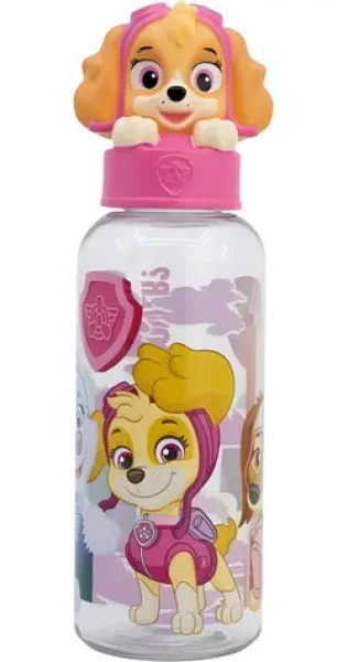 STOR Láhev na pití Tlapková patrola 560 ml růžová / Dětská láhev na pití / Ecozen / Bez BPA (81854)