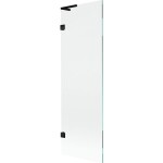 MEXEN/S - Lunar L vanová zástěna FIX 60 x 150, transparent, černá 897L-060-000-70-00