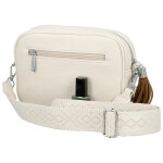 Stylová dámská koženková crossbody kabelka Erina, béžová