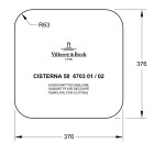 Keramický dřez Villeroy & Boch podstavný Cisterna 50, 670301RW, Stone White 670301RW