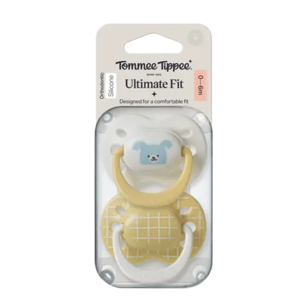 Tommee Tippee Ultimate Fit DECO silikonový dudlík 0–6 m BOY 2ks - více barevných variant (433649-T)