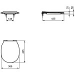 IDEAL STANDARD WC sedátko, bílá E036701