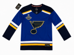 Fanatics Dětský dres St. Louis Blues NHL Premier Home Stanley Cup Champions 2019 Patch Velikost: L/XL