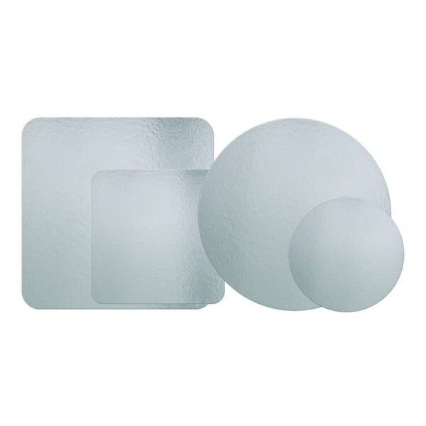 Dortisimo Podložka pod dort stříbrno-zlatá hrubá rovná srdce 33 x 30 cm (1 ks)