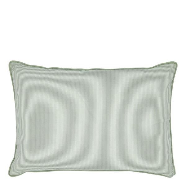 Chic Antique Povlak na polštář Aix Verte/White Stripes 35 × 50 cm, zelená barva, textil