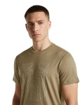 Pánské merino triko krátký rukáv ICEBREAKER Mens Merino 150 Tech Lite SS Tee Great Heights, Cumin velikost: XL
