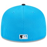 New Era Pánská kšiltovka Miami Marlins MLB 2025 Spring Training 59FIFTY Fitted - Modrá Velikost: 7 1/4