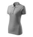 Pique Polo polokošile dámská tmavě šedý melír 2XL