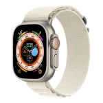 Devia Deluxe Sport5 44/45/49mm bílá / Řemínek pro Apple Watch / Nylonový / Nastavitelný (6938595381843)