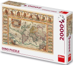 Puzzle Historická mapa světa 2000 dílků