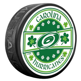 Mustang Puk Carolina Hurricanes NHL Lucky St. Patricks Day Puck
