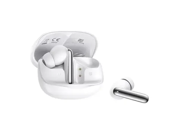 QCY MeloBuds HT12 bílá / Bezdrátová sluchátka s mikrofonem / TWS / ANC / Bluetooth 5.4 / IPX4 / dobíjecí box (HT12 white)
