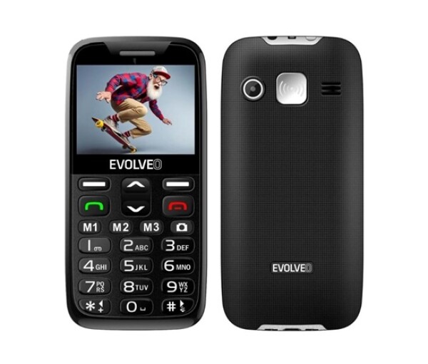 EVOLVEO EasyPhone XR, mobilní telefon pro seniory s nabíjecím stojánkem, černá EDF_547098