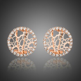 Náušnice Swarovski Elements Toloni, Zlatá