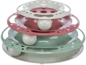 TRIXIE Věž pro kočky s míčky / Hračka pro kočky / plast / o 25 x 13 cm (VAT009669)