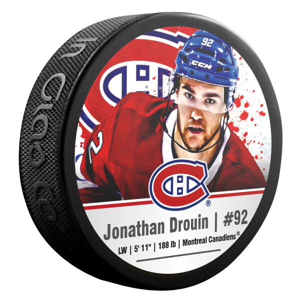 Inglasco / Sherwood Puk Montreal Canadiens NHL Jonathan Drouin #92 NHLPA