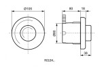 IDEAL STANDARD - Septa Pro Ovládací tlačítko splachování XS P2, bílá R0184AC