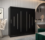 Šatní skříň Abi Y0 Barva korpusu: Dub artisan, Rozměry: 120 cm, Dveře: Černá