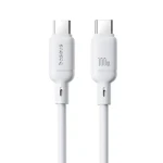 Baseus Silky (P10377704213-00) Rychlonabíjecí kabel USB-C/USB-C 100W 1m bílá (P10377704213-00)