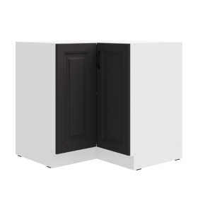 Spodní rohová skříňka Stilo 90x90 DN 2F BB Barva korpusu: Bílá, Barva dvířek: Grafit