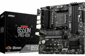 MSI B550M PRO-VDH / AMD B550 / DDR4 / SATA III RAID / USB / GLAN / M.2 / sc.AM4 / mATX (7C95-017R)