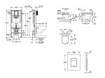 GROHE - Rapid SL Set předstěnové instalace, klozetu, sedátka SoftClose a tlačítka Skate Cosmopolitan, alpská bílá SANI11BB3125
