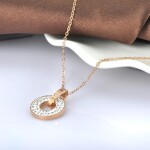 Náhrdelník Monica - chirurgická ocel, Zlatá 40 cm + 5 cm (prodloužení)