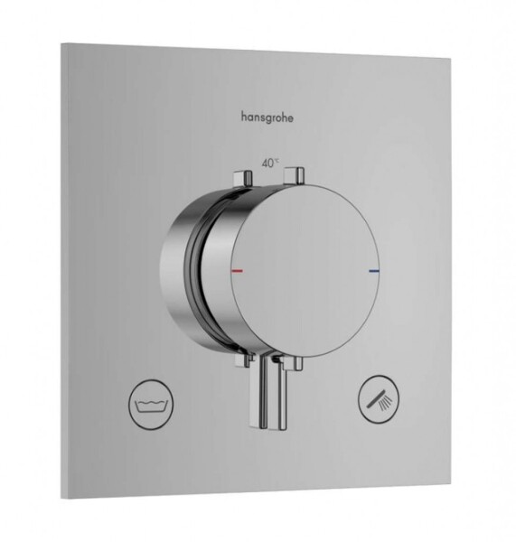 HANSGROHE - Ecostat Comfort E Termostatická baterie pod omítku, pro 2 spotřebiče, chrom 33716000