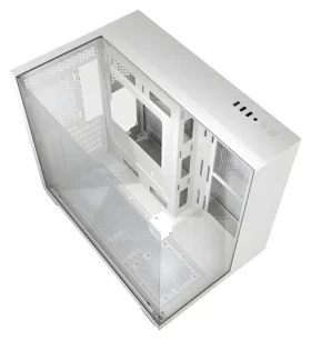 DarkFlash TH285M bílá / Midi tower / mATX / ITX / bez ventilátorů / 3× USB-A / 3× tvrzené sklo / bez zdroje (TH285M White)